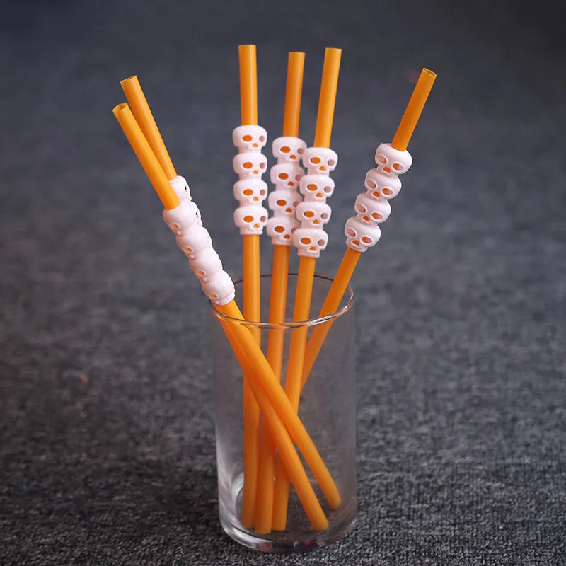 Halloween Pumpkin Straw Ghost Straws Halloween Decoration Straws Halloween Party Supplies Halloween Decorations for Home Party