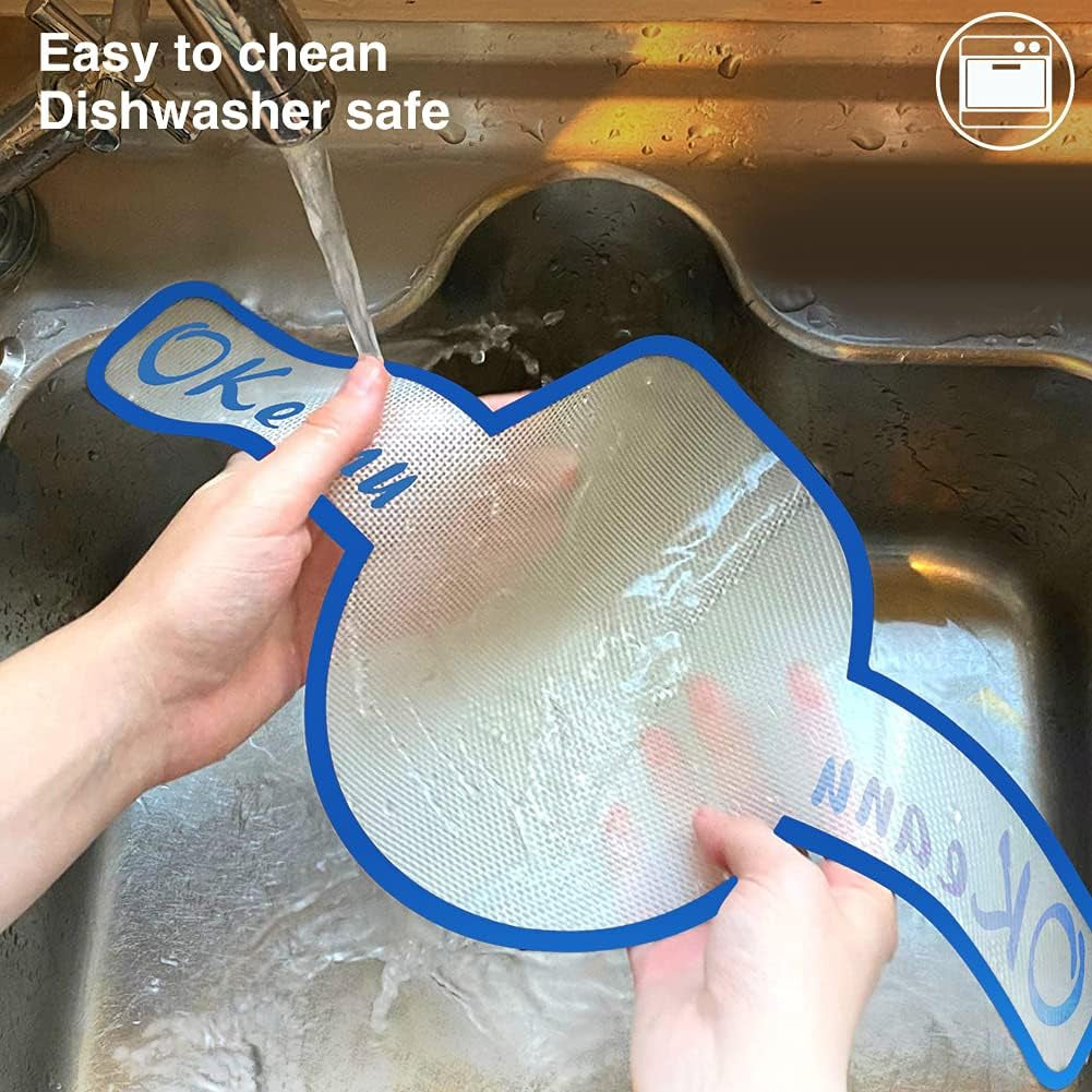 Silicone Baking Mat for Dutch Oven Bread Baking - Long Handles Sling Baking Mat Gentler Safer & Easier to Transfer for Dough, Bread Baking Supplies Eco-Friendly Alternative for Parchment Paper