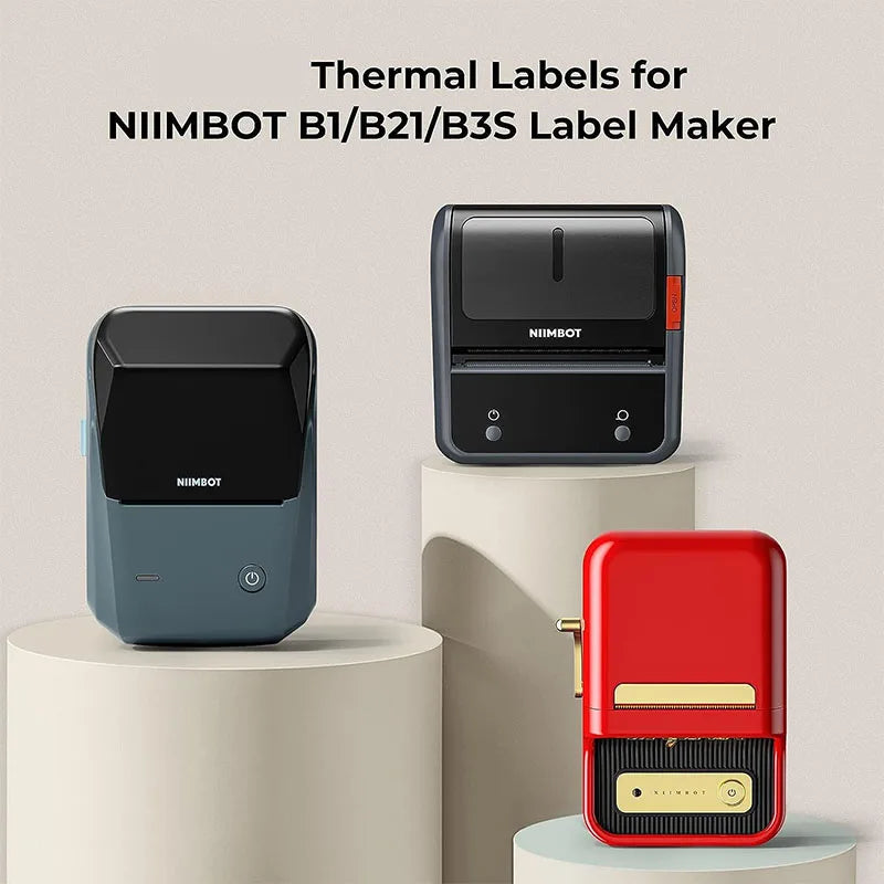 Niimbot B21 Cartoon Pattern Smart Portable for B21 Label Printer Paper Thermal Label Waterproof Stickers Fast Printing Stickers