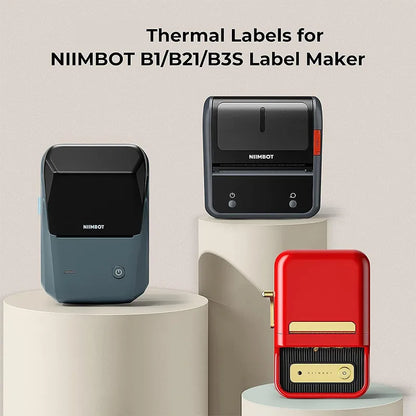 Niimbot B21 Cartoon Pattern Smart Portable for B21 Label Printer Paper Thermal Label Waterproof Stickers Fast Printing Stickers