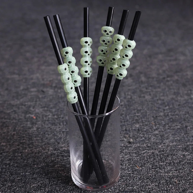 Halloween Pumpkin Straw Ghost Straws Halloween Decoration Straws Halloween Party Supplies Halloween Decorations for Home Party